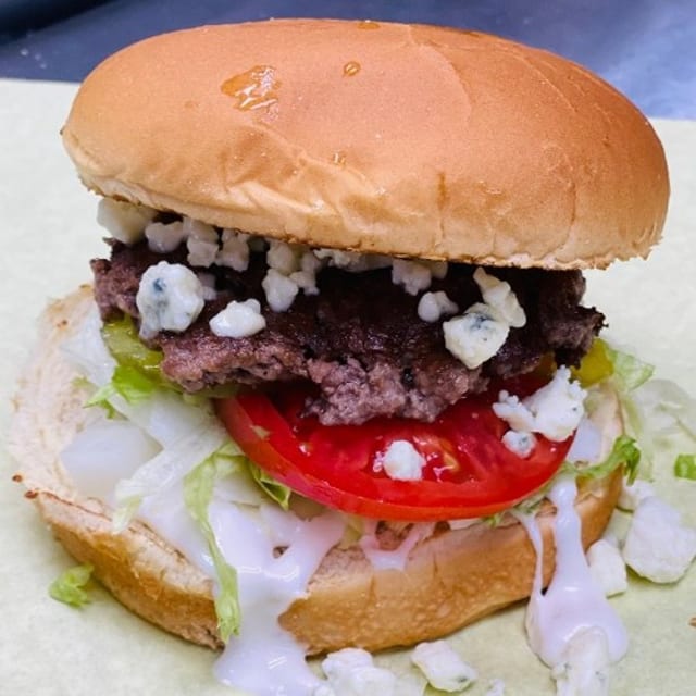 Blue Cheese Burger.